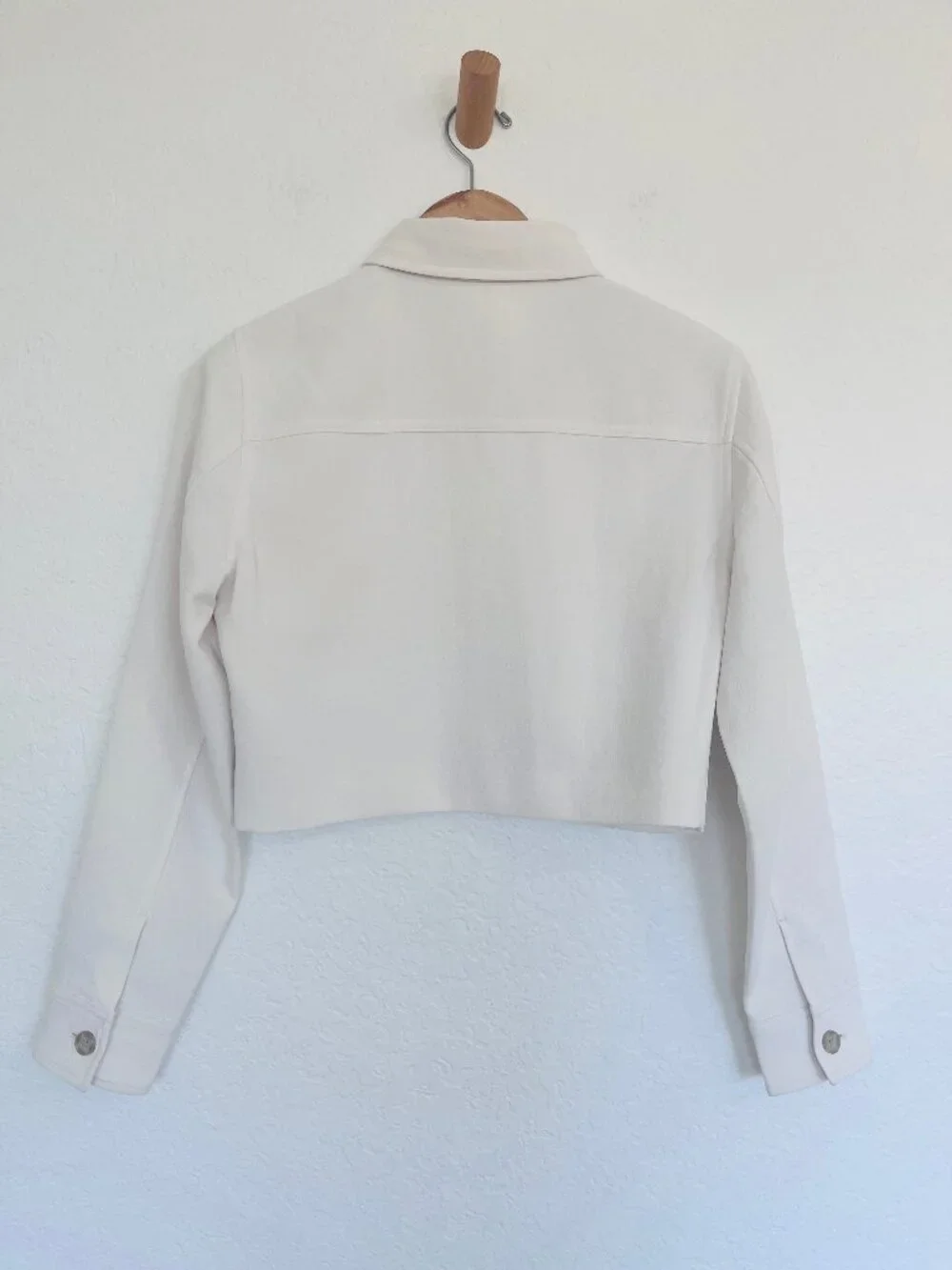 NEW! Artizia Wilfred Little Cropped Jacket Button In Light Birch/Ivory XS - Picture 14 of 16